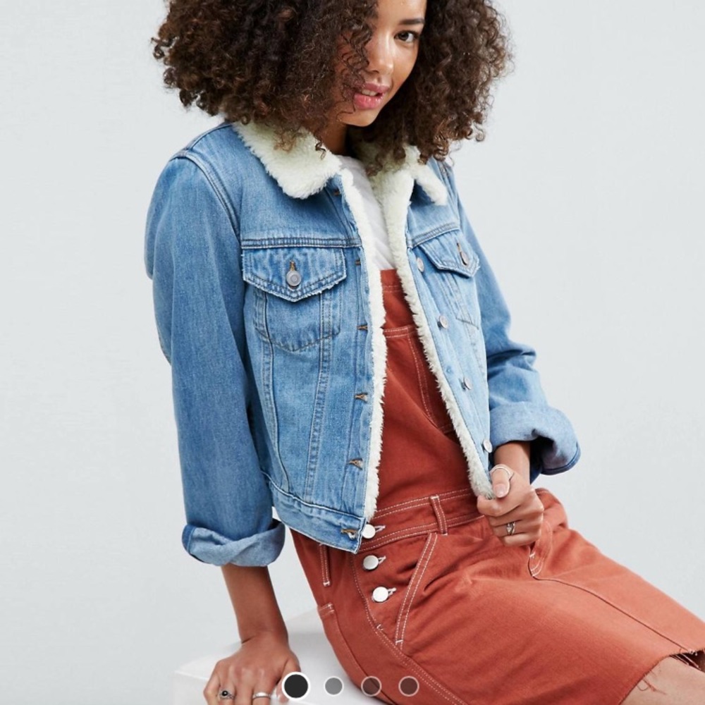 ASOS Sherpa lined denim jacket
